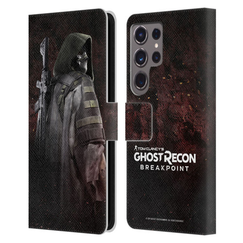 Tom Clancy's Ghost Recon Breakpoint Character Art Colonel Walker Leather Book Wallet Case Cover For Samsung Galaxy S24 Ultra 5G