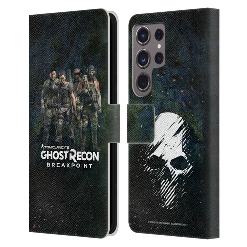 Tom Clancy's Ghost Recon Breakpoint Character Art The Ghosts Leather Book Wallet Case Cover For Samsung Galaxy S24 Ultra 5G