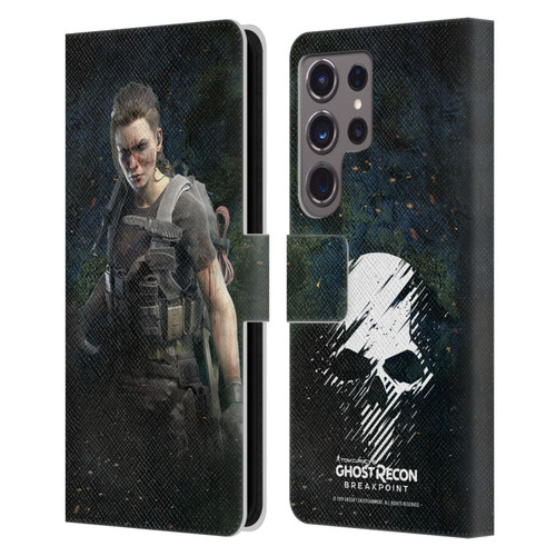 Tom Clancy's Ghost Recon Breakpoint Character Art Fury Leather Book Wallet Case Cover For Samsung Galaxy S24 Ultra 5G
