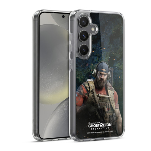 Tom Clancy's Ghost Recon Breakpoint Character Art Logo Soft Gel Case for Samsung Galaxy S24 5G & MagSafe