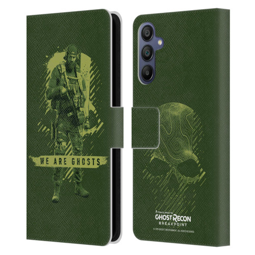 Tom Clancy's Ghost Recon Breakpoint Graphics We Are Ghosts Leather Book Wallet Case Cover For Samsung Galaxy A15