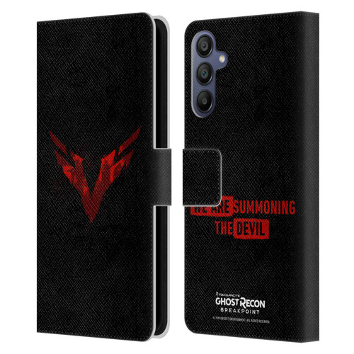 Tom Clancy's Ghost Recon Breakpoint Graphics Wolves Logo Leather Book Wallet Case Cover For Samsung Galaxy A15