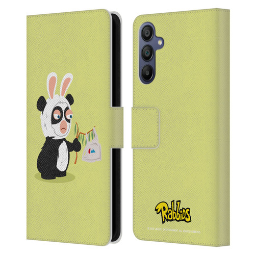 Rabbids Costumes Panda Leather Book Wallet Case Cover For Samsung Galaxy A15