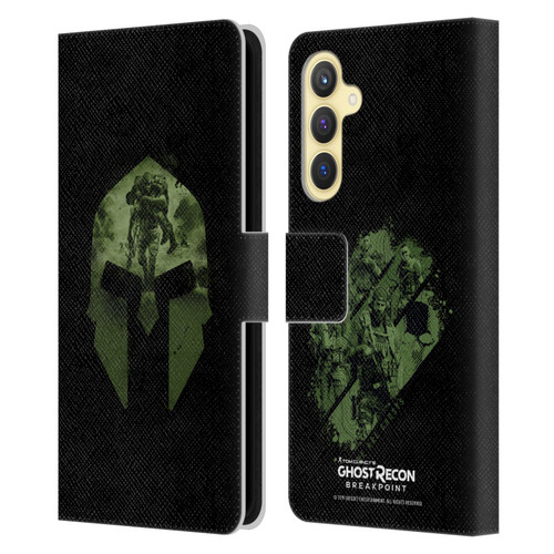 Tom Clancy's Ghost Recon Breakpoint Graphics Nomad Logo Leather Book Wallet Case Cover For Samsung Galaxy S23 FE 5G