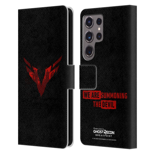 Tom Clancy's Ghost Recon Breakpoint Graphics Wolves Logo Leather Book Wallet Case Cover For Samsung Galaxy S24 Ultra 5G