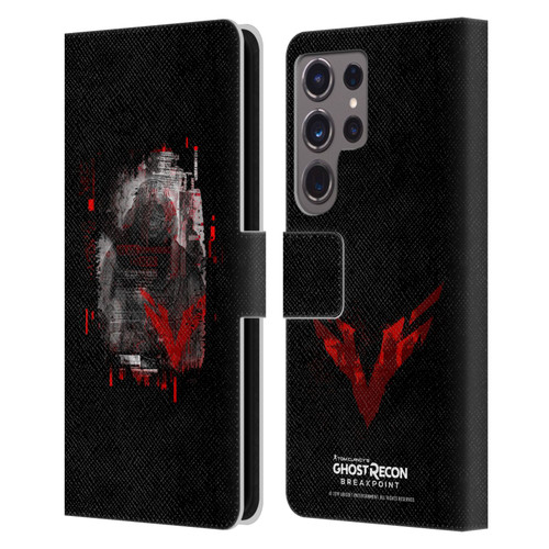 Tom Clancy's Ghost Recon Breakpoint Graphics Wolves Leather Book Wallet Case Cover For Samsung Galaxy S24 Ultra 5G