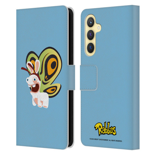 Rabbids Costumes Butterfly Leather Book Wallet Case Cover For Samsung Galaxy S23 FE 5G