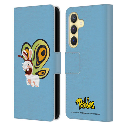 Rabbids Costumes Butterfly Leather Book Wallet Case Cover For Samsung Galaxy S24 5G