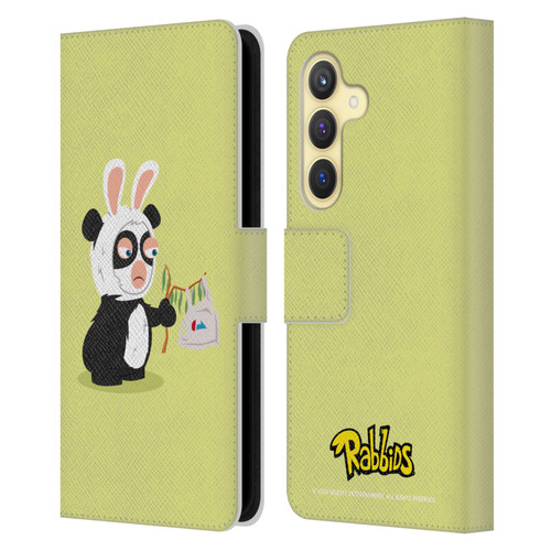 Rabbids Costumes Panda Leather Book Wallet Case Cover For Samsung Galaxy S24 5G