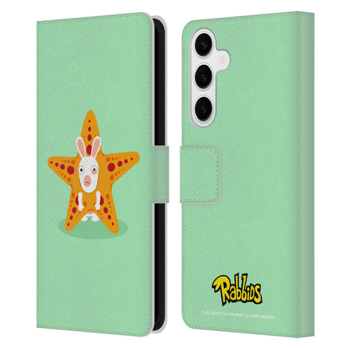 Rabbids Costumes Starfish Leather Book Wallet Case Cover For Samsung Galaxy S24+ 5G