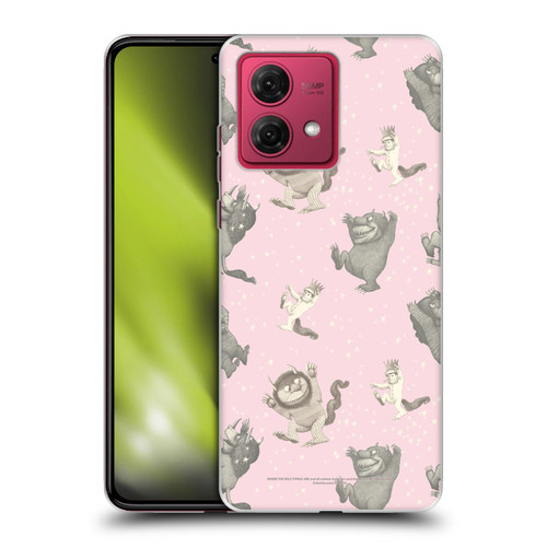 Where the Wild Things Are Literary Graphics Pink Pattern Soft Gel Case for Motorola Moto G84 5G