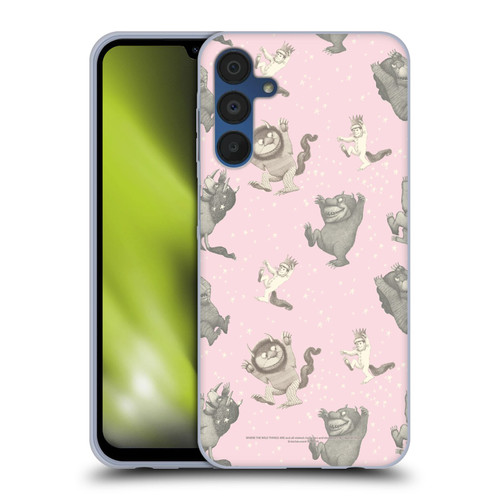 Where the Wild Things Are Literary Graphics Pink Pattern Soft Gel Case for Samsung Galaxy A15