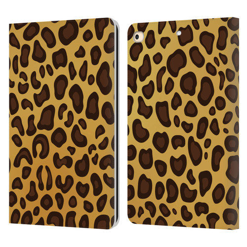 Haroulita Animal Prints Leopard Leather Book Wallet Case Cover For Apple iPad 9.7 2017 / iPad 9.7 2018