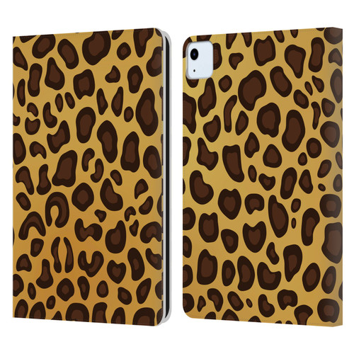 Haroulita Animal Prints Leopard Leather Book Wallet Case Cover For Apple iPad Air 2020 / 2022