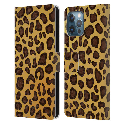 Haroulita Animal Prints Leopard Leather Book Wallet Case Cover For Apple iPhone 12 Pro Max