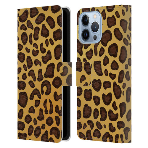 Haroulita Animal Prints Leopard Leather Book Wallet Case Cover For Apple iPhone 13 Pro Max