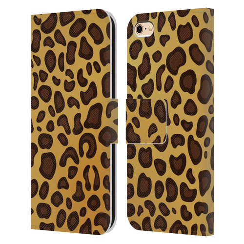 Haroulita Animal Prints Leopard Leather Book Wallet Case Cover For Apple iPhone 6 / iPhone 6s