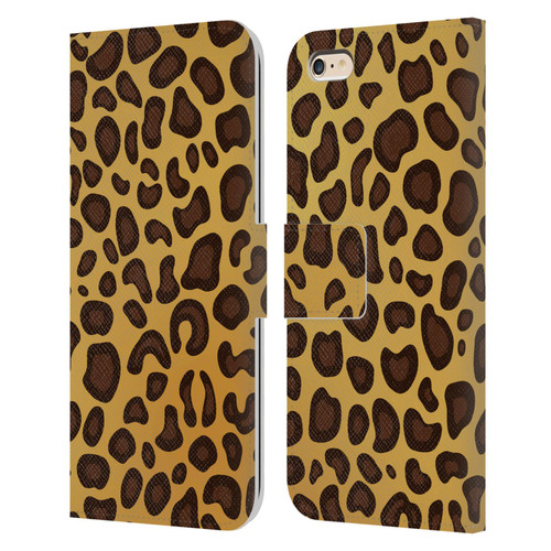 Haroulita Animal Prints Leopard Leather Book Wallet Case Cover For Apple iPhone 6 Plus / iPhone 6s Plus