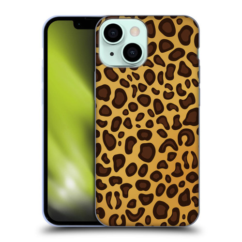 Haroulita Animal Prints Leopard Soft Gel Case for Apple iPhone 13 Mini