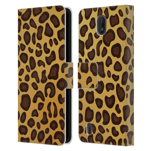 Haroulita Animal Prints Leopard Leather Book Wallet Case Cover For Nokia C01 Plus/C1 2nd Edition