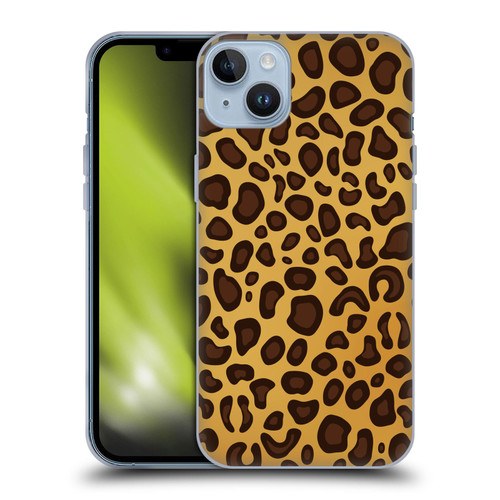 Haroulita Animal Prints Leopard Soft Gel Case for Apple iPhone 14 Plus