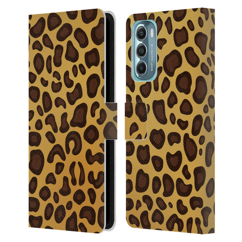 Haroulita Animal Prints Leopard Leather Book Wallet Case Cover For Motorola Moto G Stylus 5G (2022)