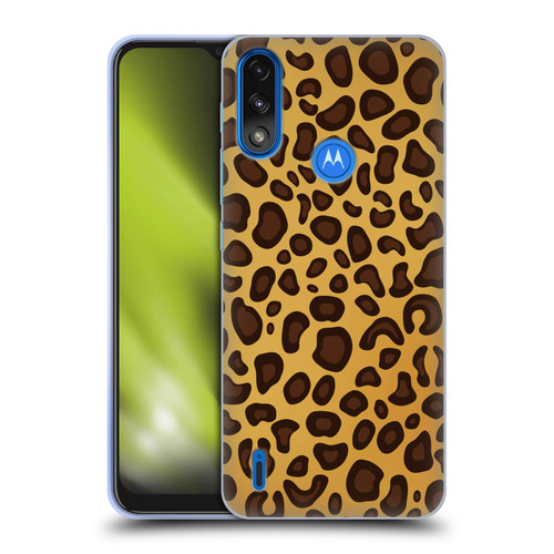 Haroulita Animal Prints Leopard Soft Gel Case for Motorola Moto E7 Power / Moto E7i Power