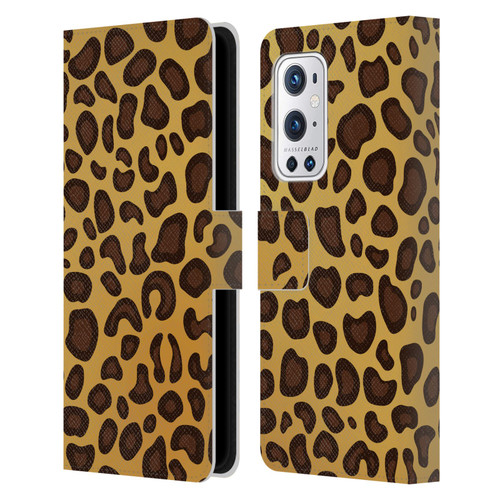 Haroulita Animal Prints Leopard Leather Book Wallet Case Cover For OnePlus 9 Pro