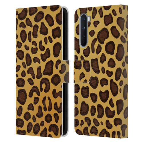 Haroulita Animal Prints Leopard Leather Book Wallet Case Cover For OnePlus Nord 5G