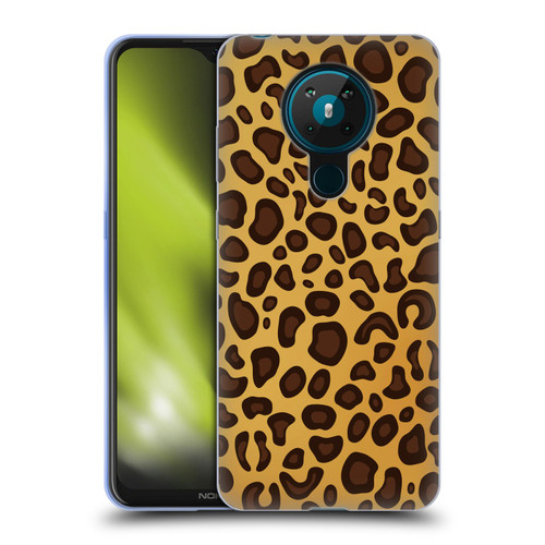 Haroulita Animal Prints Leopard Soft Gel Case for Nokia 5.3