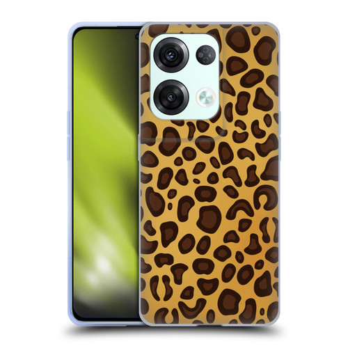 Haroulita Animal Prints Leopard Soft Gel Case for OPPO Reno8 Pro
