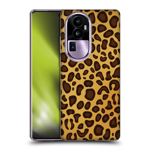 Haroulita Animal Prints Leopard Soft Gel Case for OPPO Reno10 Pro+