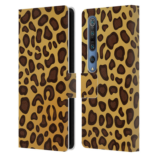Haroulita Animal Prints Leopard Leather Book Wallet Case Cover For Xiaomi Mi 10 5G / Mi 10 Pro 5G