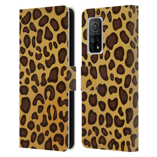 Haroulita Animal Prints Leopard Leather Book Wallet Case Cover For Xiaomi Mi 10T 5G