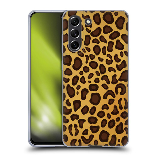 Haroulita Animal Prints Leopard Soft Gel Case for Samsung Galaxy S21 FE 5G