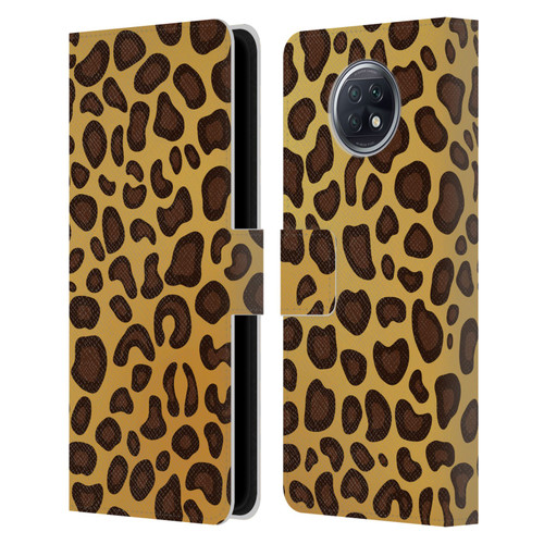 Haroulita Animal Prints Leopard Leather Book Wallet Case Cover For Xiaomi Redmi Note 9T 5G