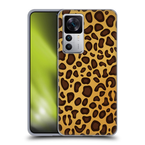 Haroulita Animal Prints Leopard Soft Gel Case for Xiaomi 12T 5G / 12T Pro 5G / Redmi K50 Ultra 5G