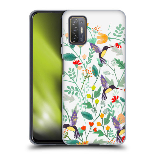 Haroulita Birds And Flowers Hummingbirds Soft Gel Case for HTC Desire 21 Pro 5G