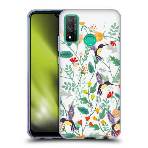 Haroulita Birds And Flowers Hummingbirds Soft Gel Case for Huawei P Smart (2020)