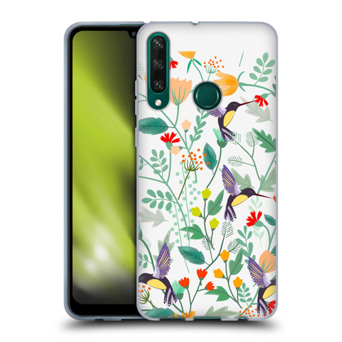Haroulita Birds And Flowers Hummingbirds Soft Gel Case for Huawei Y6p