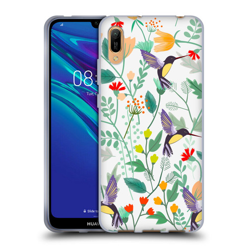 Haroulita Birds And Flowers Hummingbirds Soft Gel Case for Huawei Y6 Pro (2019)