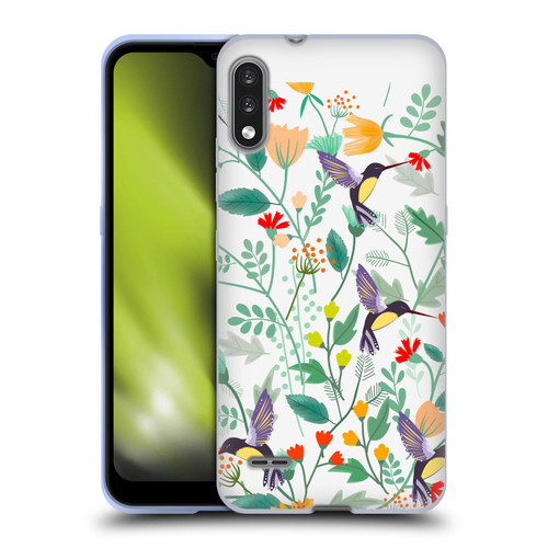 Haroulita Birds And Flowers Hummingbirds Soft Gel Case for LG K22