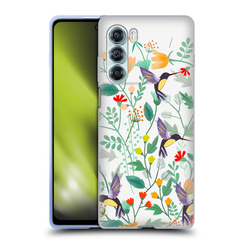 Haroulita Birds And Flowers Hummingbirds Soft Gel Case for Motorola Edge S30 / Moto G200 5G