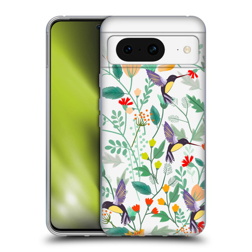 Haroulita Birds And Flowers Hummingbirds Soft Gel Case for Google Pixel 8