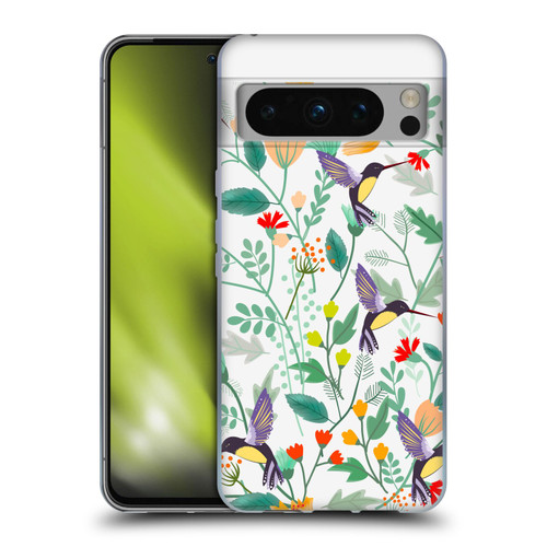 Haroulita Birds And Flowers Hummingbirds Soft Gel Case for Google Pixel 8 Pro