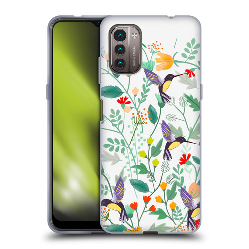 Haroulita Birds And Flowers Hummingbirds Soft Gel Case for Nokia G11 / G21