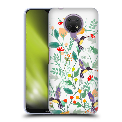 Haroulita Birds And Flowers Hummingbirds Soft Gel Case for Nokia G10