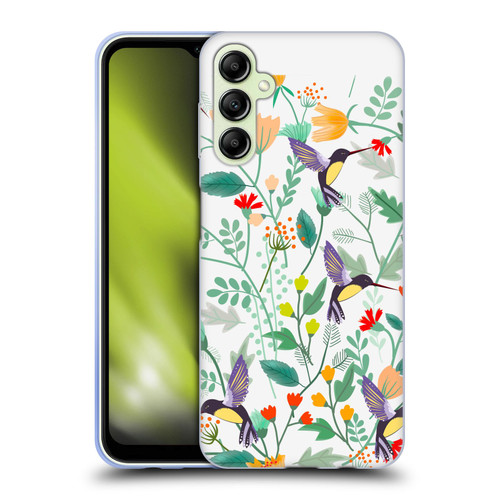 Haroulita Birds And Flowers Hummingbirds Soft Gel Case for Samsung Galaxy A14 5G