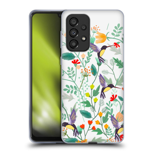 Haroulita Birds And Flowers Hummingbirds Soft Gel Case for Samsung Galaxy A33 5G (2022)