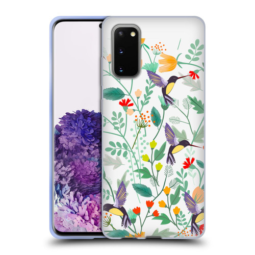 Haroulita Birds And Flowers Hummingbirds Soft Gel Case for Samsung Galaxy S20 / S20 5G